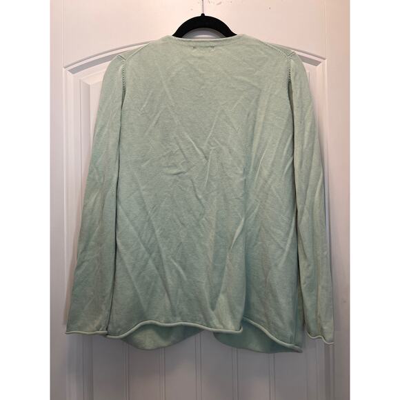 Gap Women’s Long Sleeve Snap Front Lightweight Cardigan Sweater Size‎ L Green - Picture 3 of 3